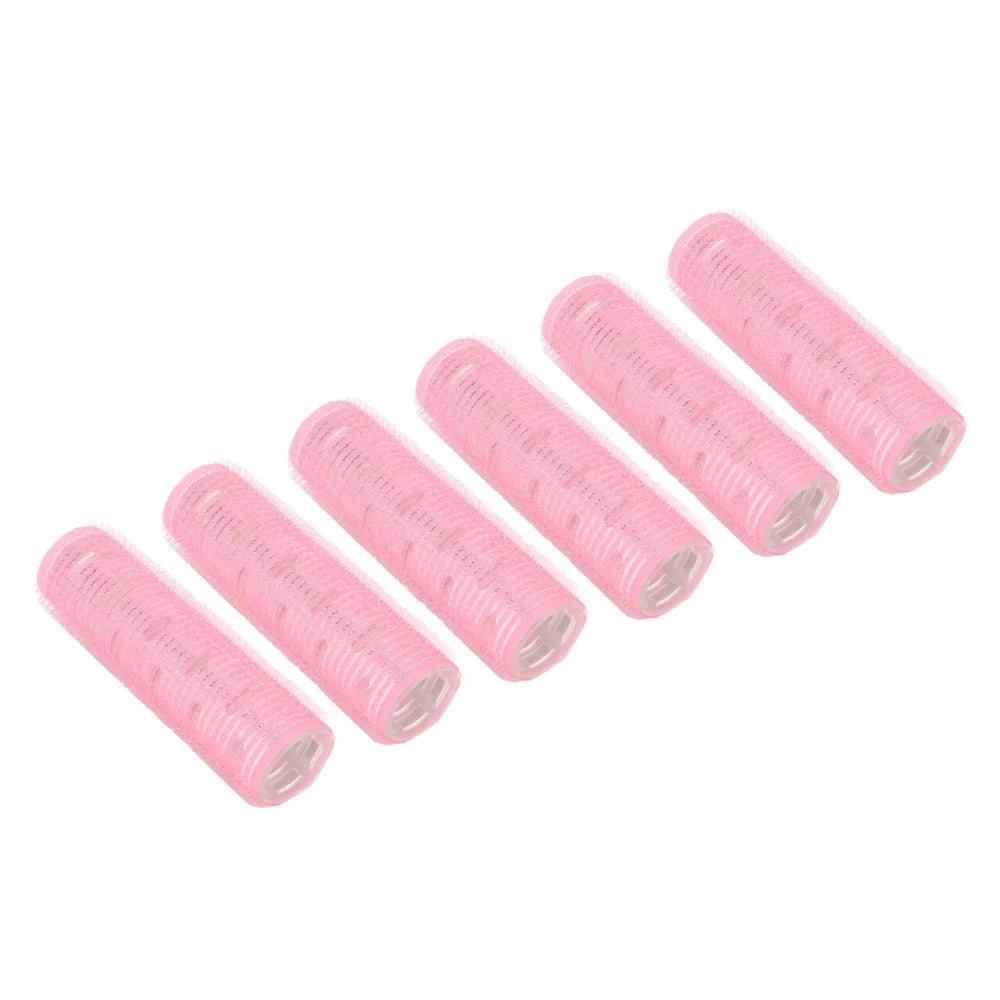 6-Pack Self-Grip PP Hair Rollers | No-Pin Curl Styling Set Self-Grip Hair Rollers QXL
