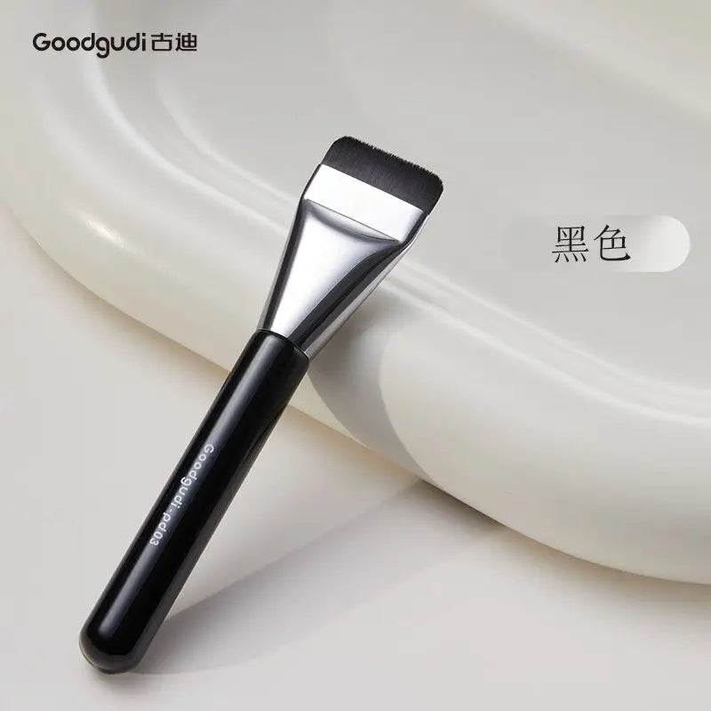 Flat Head Liquid Foundation Brush | Seamless Blade Makeup Foundation Makeup Brush QXL black