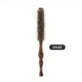 Wooden Handle Round Hair Brush | Boar & Nylon Bristles Round Hair Brush QXL S