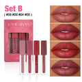 Handaiyan 4-Pc Velvet Liquid Lipstick Set | Matte & Gloss Liquid Lipstick Set QXL Set B
