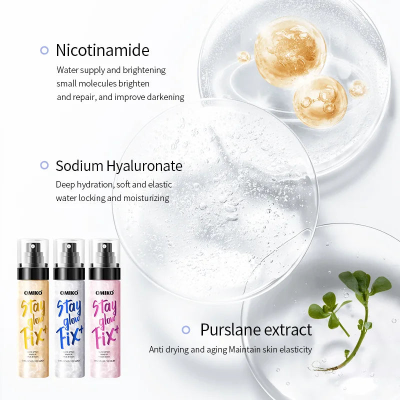 Flash Facial Setting Spray | Moisturizing & Long-Lasting 100ml Makeup Setting Spray QXL