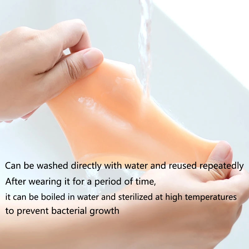 Silicone Gel Heel Covers | Moisturizing Anti-Crack Foot Socks Gel Heel Cover QXL