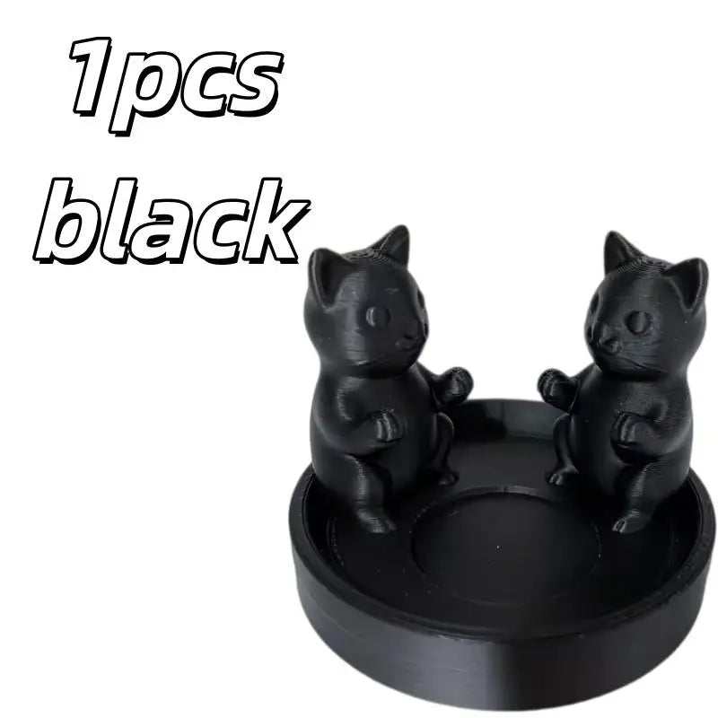 Cat-Shaped Candle Holder | Kitty Home & Desk Decor Candle Holder QXL 1pcs black
