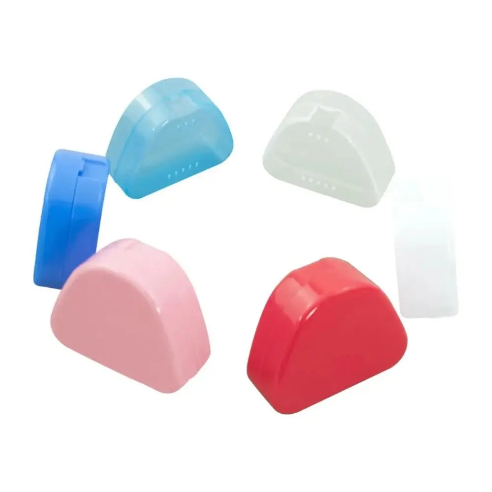 Portable Denture Storage Box | Snap-Fit Lid & Vented Case Denture Storage Box QXL