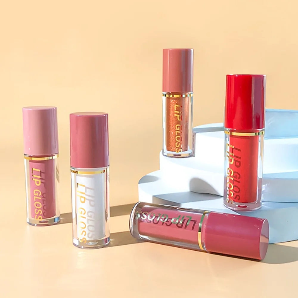 12-Color High Pigment Lip Gloss Set | Non-Sticky Liquid Lipstick Lip Gloss Set QXL