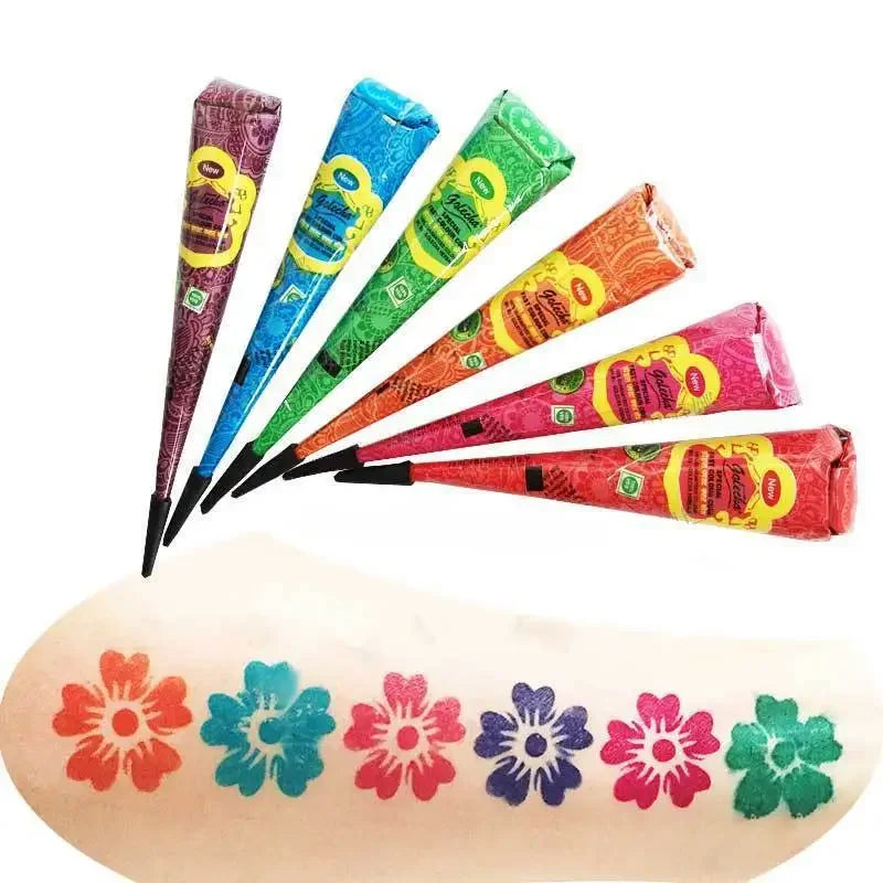 25g Natural Henna Paste Cone | Temporary Body Art Tattoo Henna Paste Cone QXL
