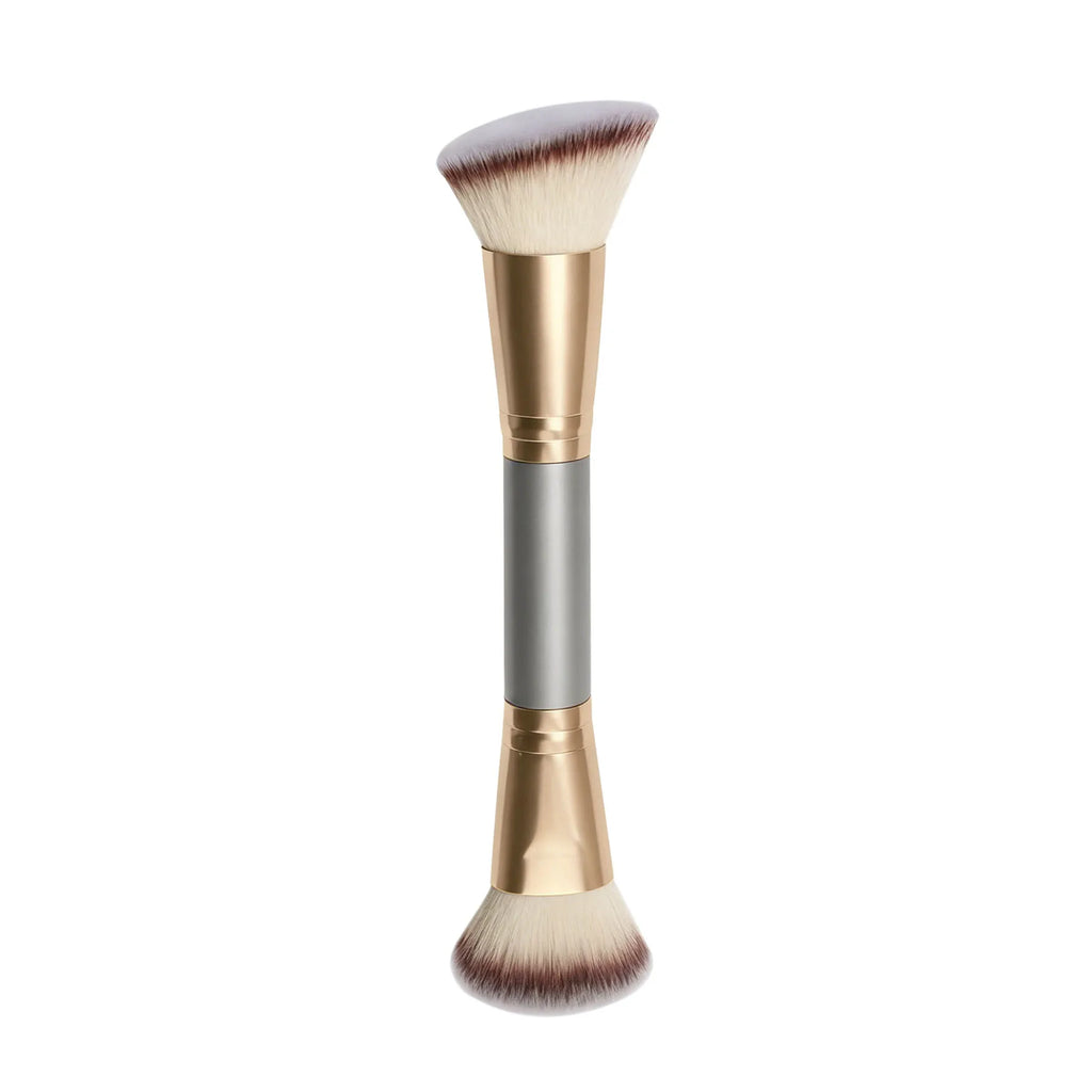 Double-Ended Kabuki Foundation & Blush Makeup Brush Makeup Brush QXL 1Zhizhuang