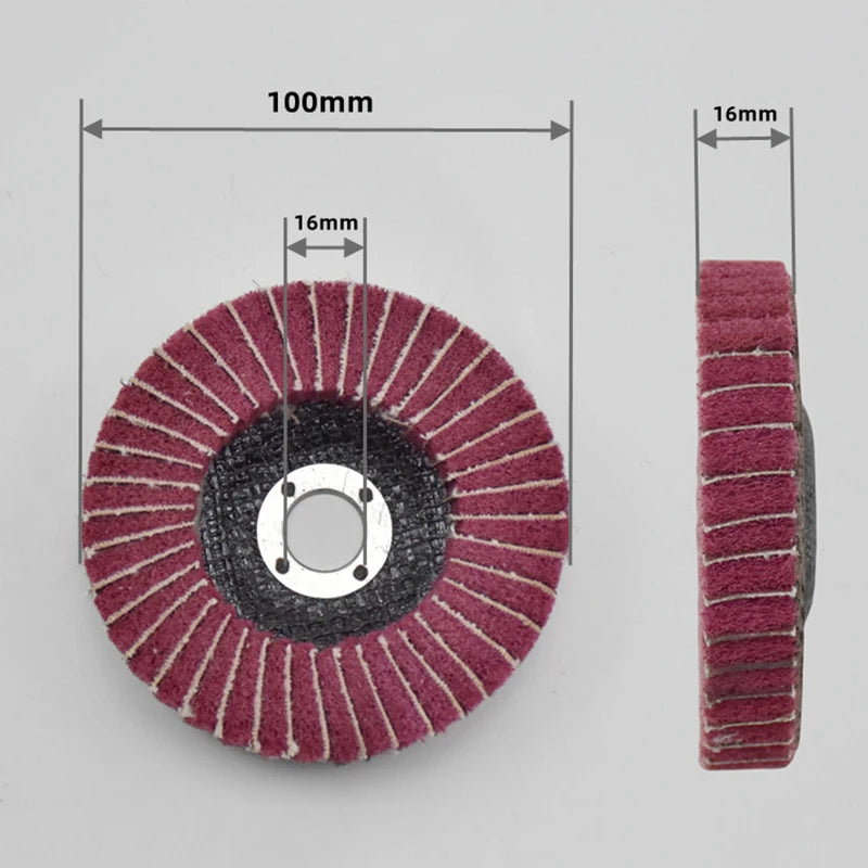 Nylon Fiber Flap Polishing Wheel 100/115/125mm Angle Grinder Flap Polishing Wheel QXL