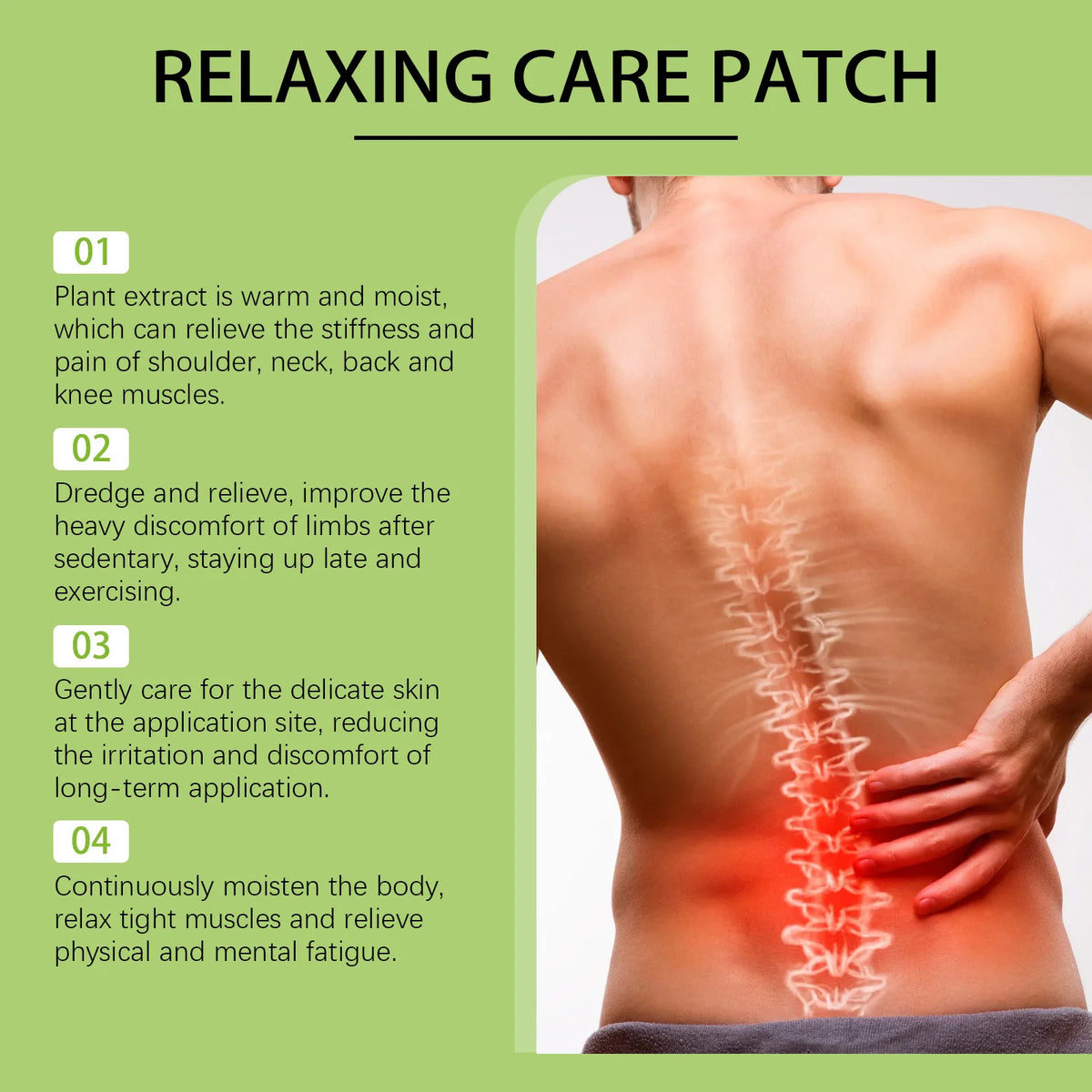 Warm Body Patches for Neck, Shoulder & Knee – 7-Pack Warm Body Patch QXL