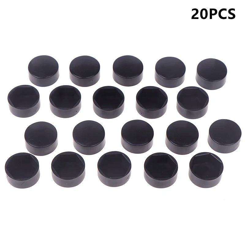 20-Pack Plastic Hex Nut Caps | Screw Dust Covers Nut Protective Caps QXL