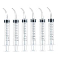 12ml No-Needle Plastic Dispensing Syringes | 3 or 6 Pack Liquid Dispensing Syringe QXL 6Pcs Elbow