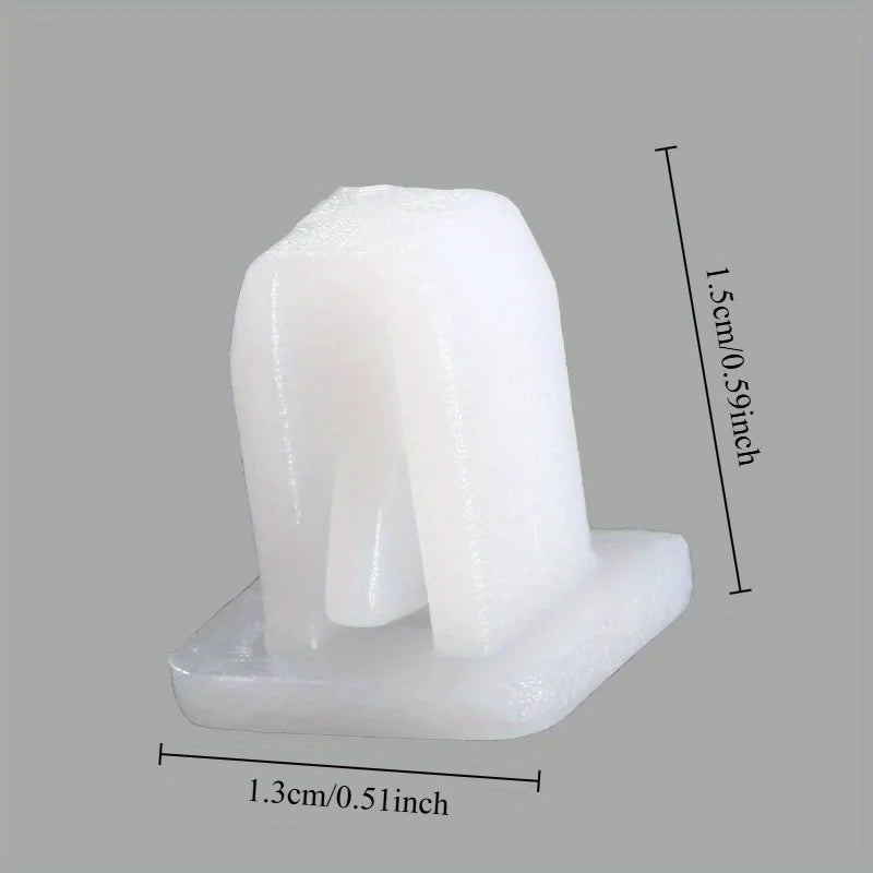 White PP Plastic Rivets | Automotive Quick-Clamp Fasteners Automotive Plastic Rivets QXL