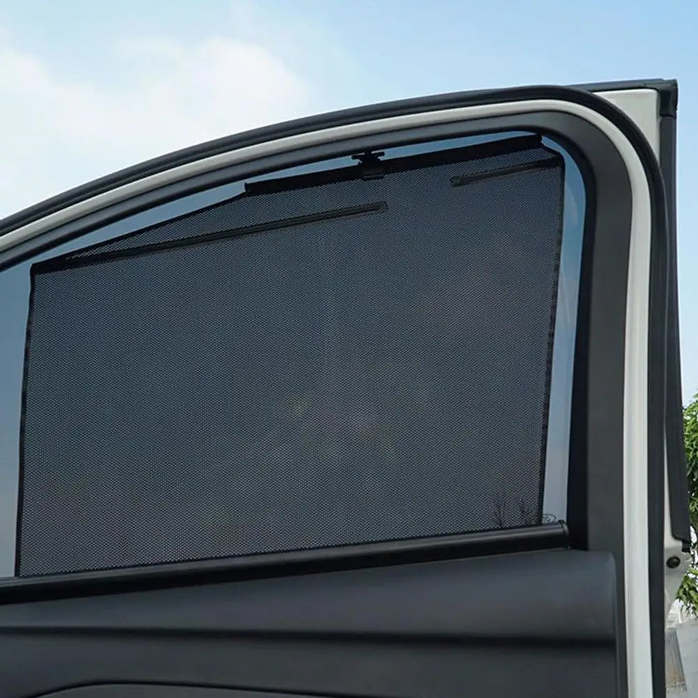 Retractable Car Side Window Sunshade | UV Mesh Curtain Car Window Sunshade QXL