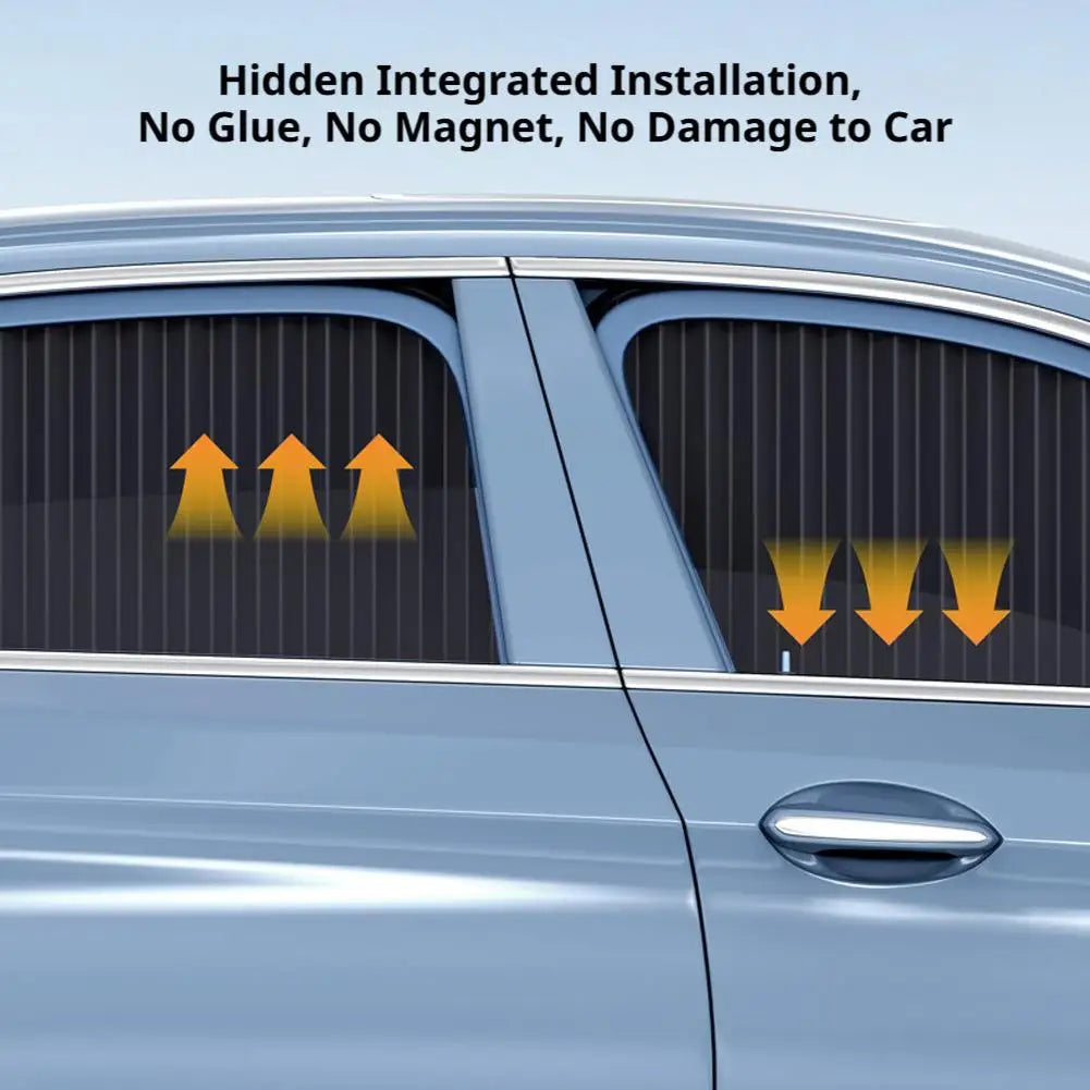 Car Side Window Sun Shade Blinds | UV & Heat Protection Car Window Sun Shade QXL