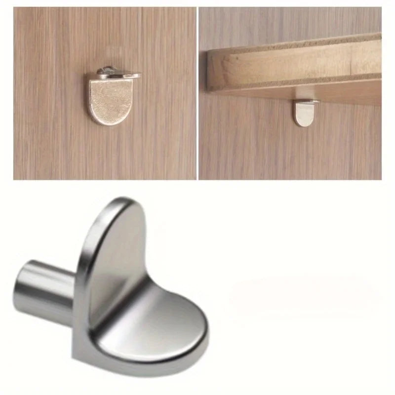 20-Pack L-Shaped Shelf Support Pegs | Metal Cabinet Pins Silver Shelf Support Pegs QXL