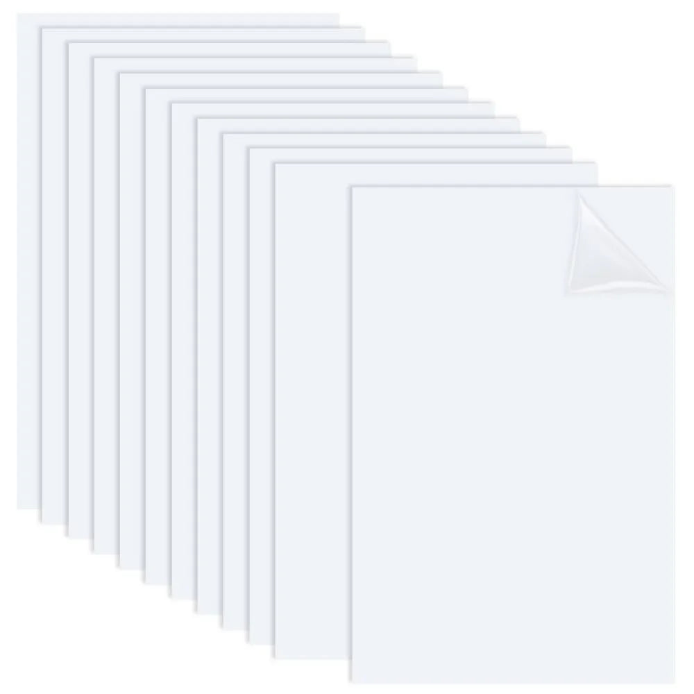 12-Pack White ABS Plastic Sheets 5.9x3.9" 0.5mm | DIY Panels ABS Plastic Sheet QXL