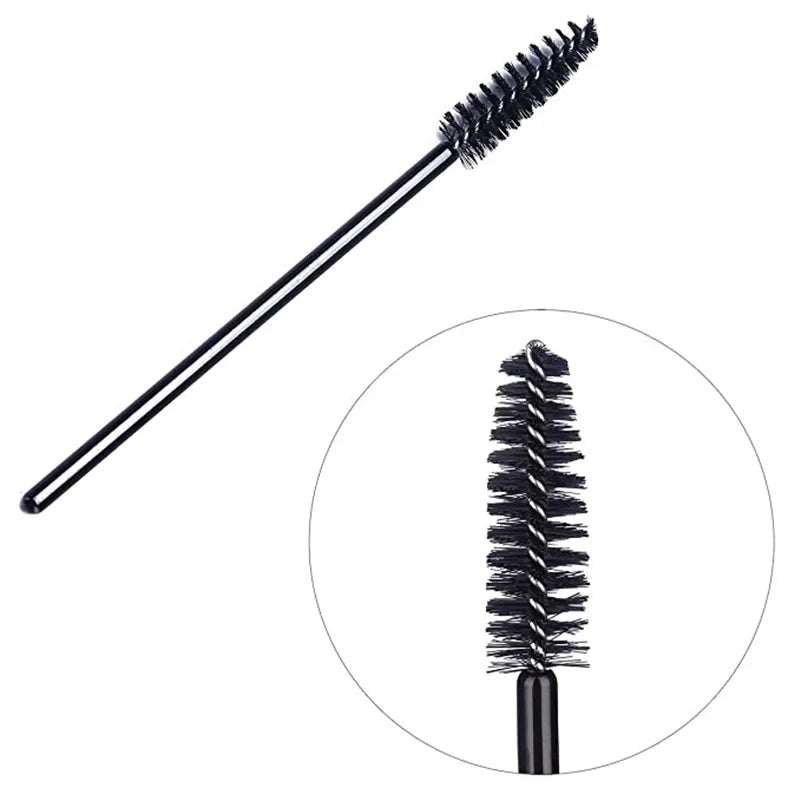Disposable Mascara Wands & Spoolie Eyebrow Brushes 50/1000pc Disposable Spoolie Brushes QXL