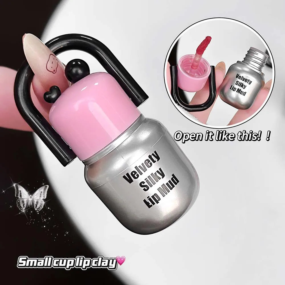 Velvet Mist Silky Lip Mud | Matte Shimmer Lip Gloss 6 Shades Lip Mud Gloss QXL