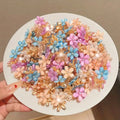 10-Pack Floral Claw Clips | Flower Hair Clips for Women Floral Claw Clips QXL 10pcs Random Colors