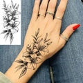 Flower Temporary Tattoo Sticker – Up to 15 Days Waterproof Temporary Tattoo Sticker QXL Default Title