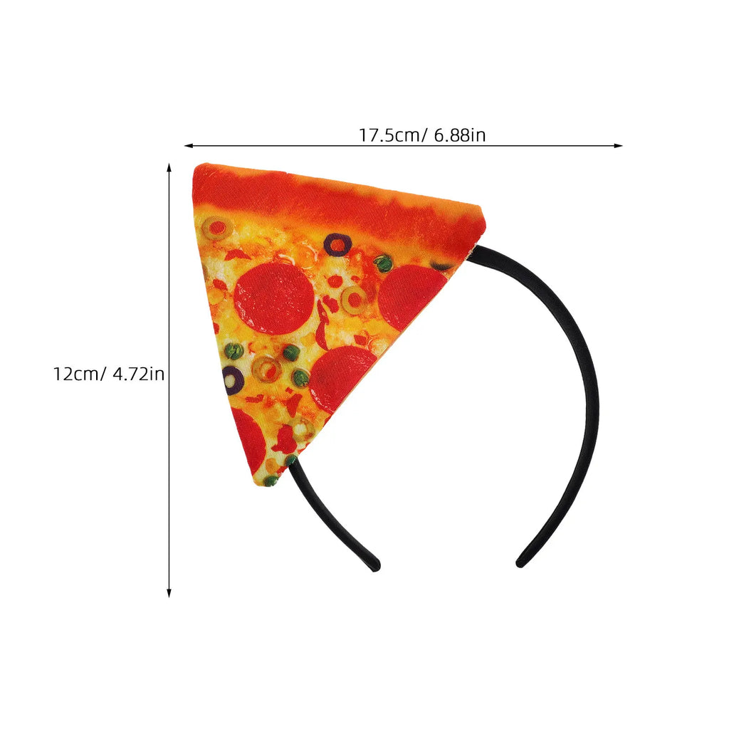 2-Pack Pizza Slice Headband | Cosplay Party Costume Prop Novelty Costume Headband QXL
