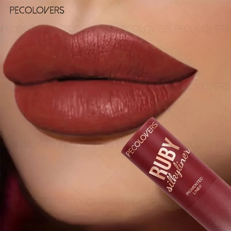 PECOLOVERS Red Lipstick | Waterproof & High Color Payoff Lipstick QXL