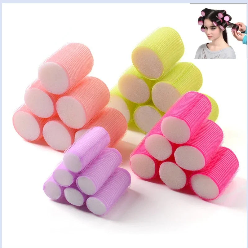 Heatless Hair Curlers Rollers Set | Self-Grip No-Heat Styling Heatless Hair Curlers QXL