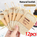 Natural Luffa Dish Scrub Pads 6/12 Pack | Eco Kitchen Scrubber Kitchen Scrub Pad QXL 12pcs