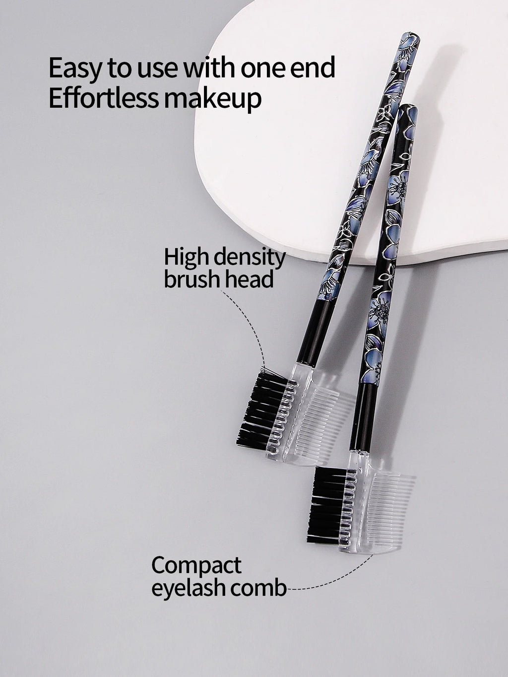 KOSSHOW 10-Pc Blue Leopard Makeup Brush Set | Kabuki & Powder Makeup Brush Set QXL