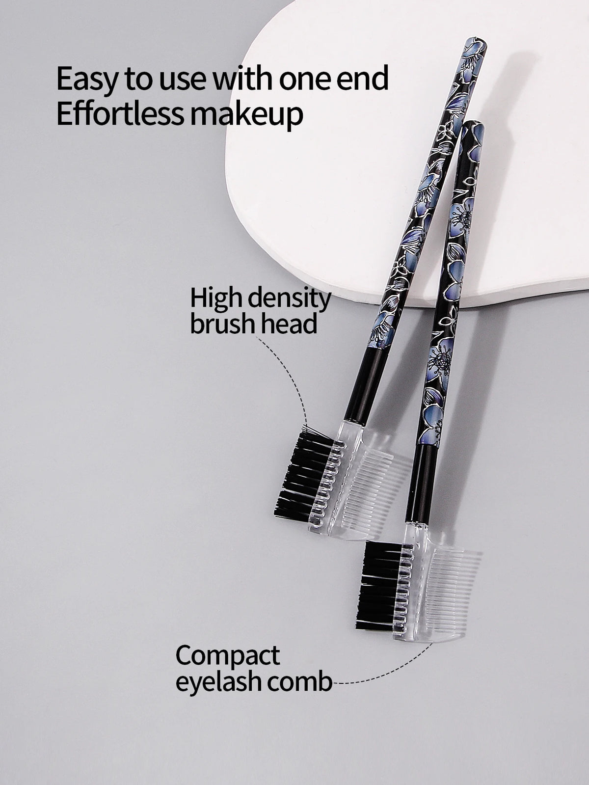 KOSSHOW 10-Pc Blue Leopard Makeup Brush Set | Kabuki & Powder Makeup Brush Set QXL