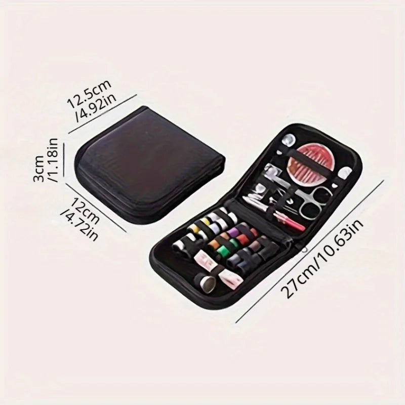 10-Piece Portable Travel Sewing Kit | Scissors, Thread & Needles Travel Sewing Kit QXL