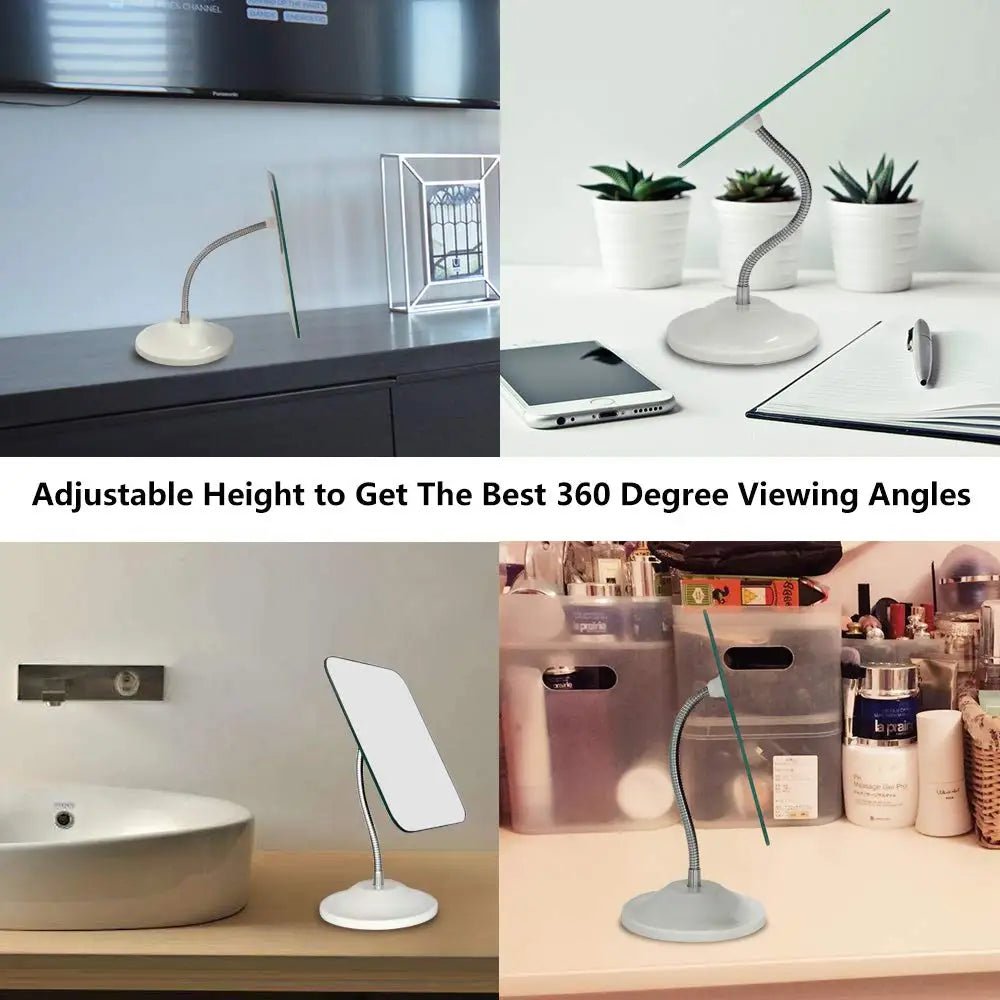 360° Flexible Gooseneck Makeup Mirror | Portable Vanity Mirror Vanity Makeup Mirror QXL