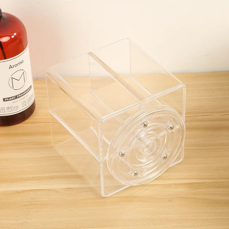 360° Rotating Acrylic Makeup Brush & Cosmetic Organizer Makeup Brush Organizer QXL