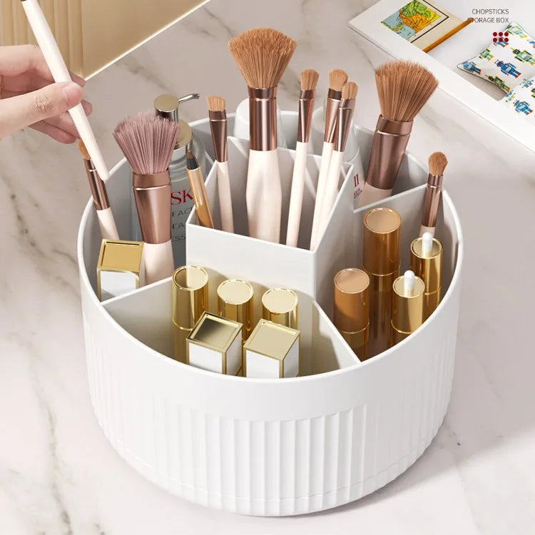 360° Rotating Makeup Organizer & Brush Holder | Desktop Rotating Makeup Organizer QXL