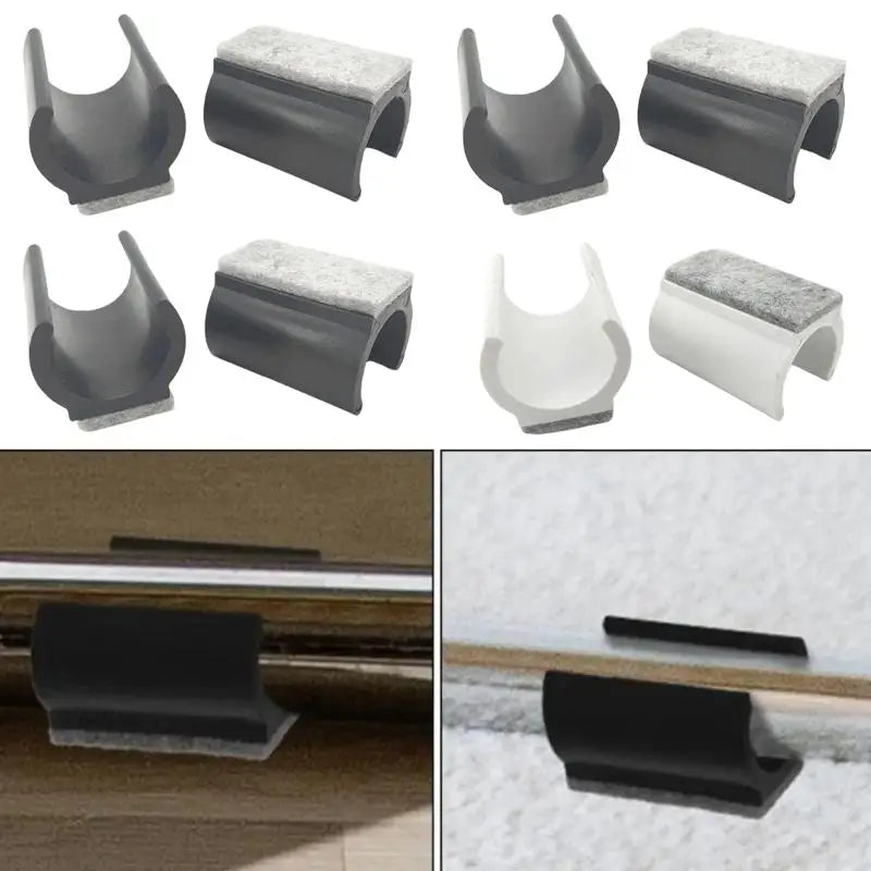 10-Pack U-Shape Chair Leg Caps 19/22/25mm Non-Slip Floor Protectors Furniture Leg Caps QXL