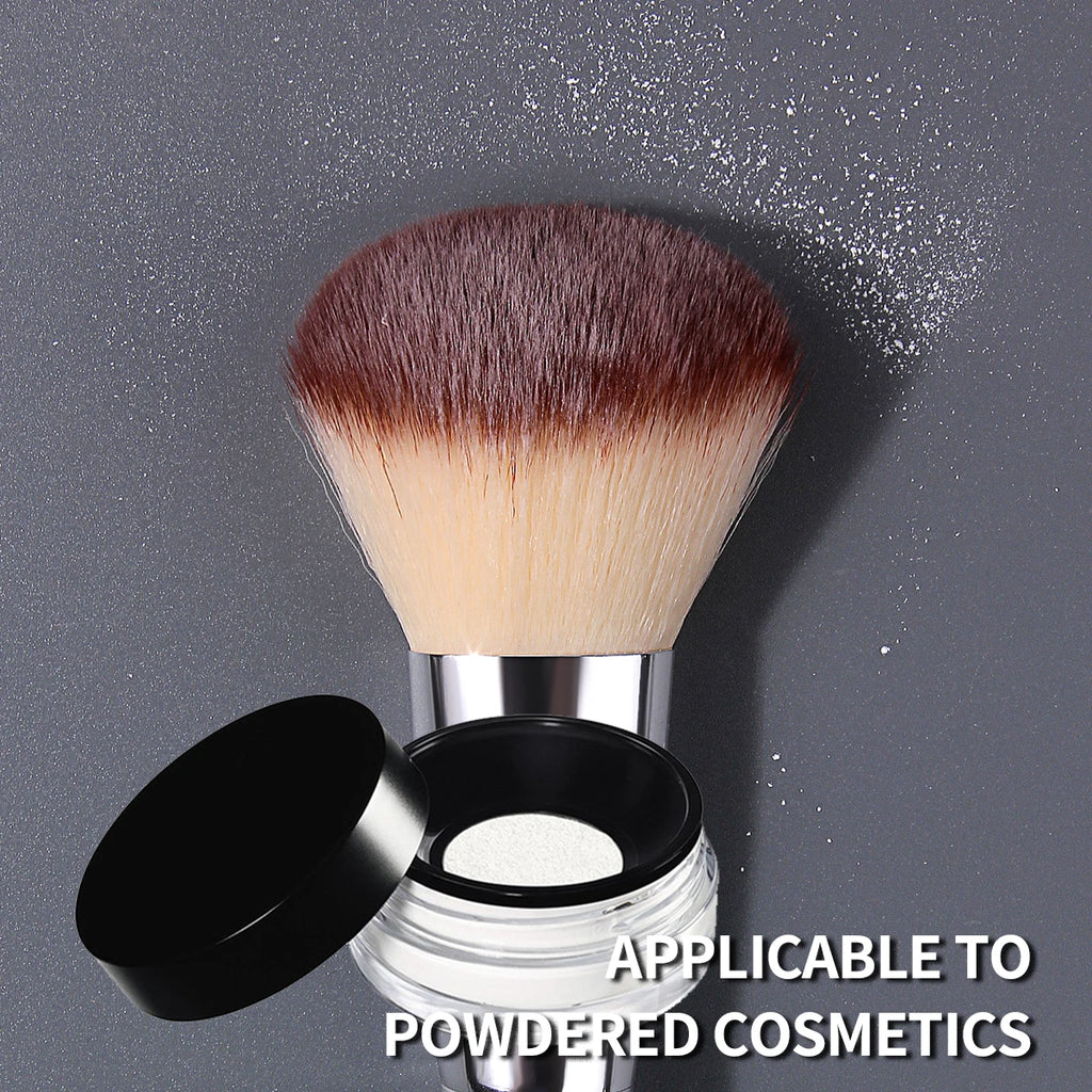 KOSSHOW Large Powder Brush – Fluffy Nylon Wooden Handle Powder Makeup Brush QXL