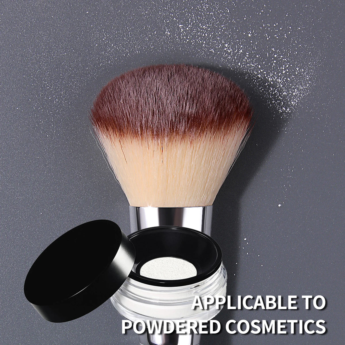 KOSSHOW Large Powder Brush – Soft Fluffy Nylon Bristles Powder Makeup Brush QXL