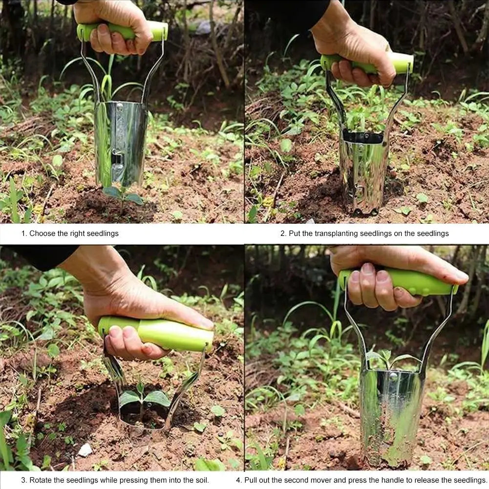Cylindrical Seedling Transplanter | Bulb & Plant Planting Tool Seedling Transplanter QXL