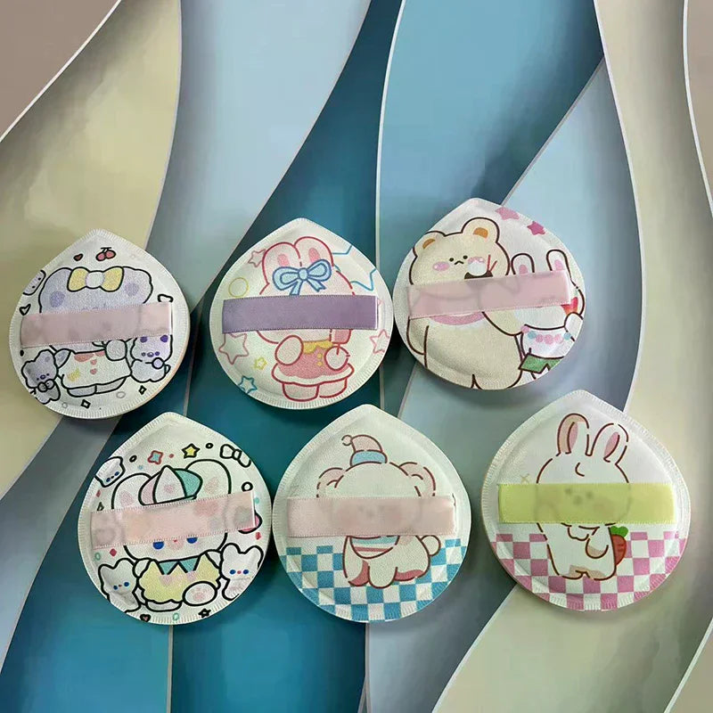 3-Pack Cartoon Powder Puff Set – Foundation & BB Cream Sponge Makeup Sponge Puff QXL