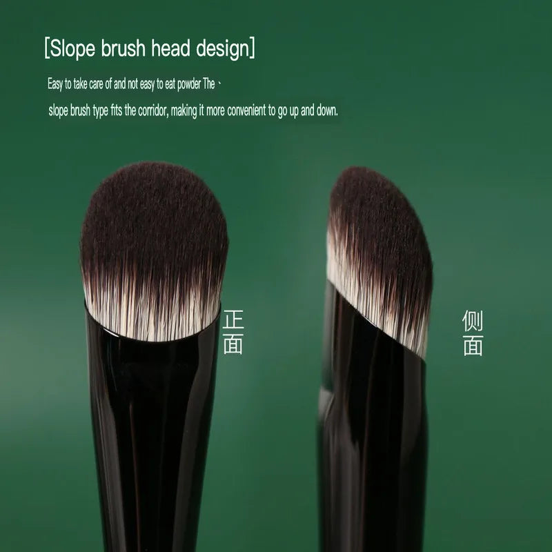 M43 Angled Foundation & Powder Brush | Synthetic Fiber Bristles Foundation Makeup Brush QXL