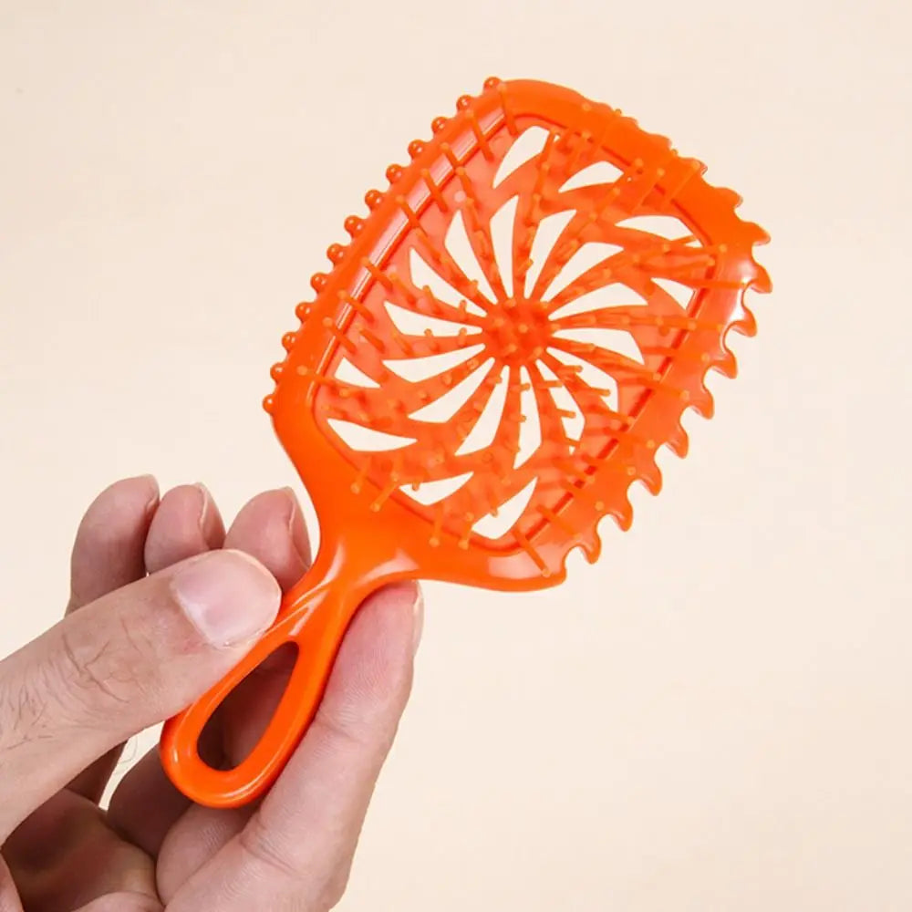 Portable Mini Anti-Static Hair Comb with Lanyard – Hollow Design Portable Hair Comb QXL