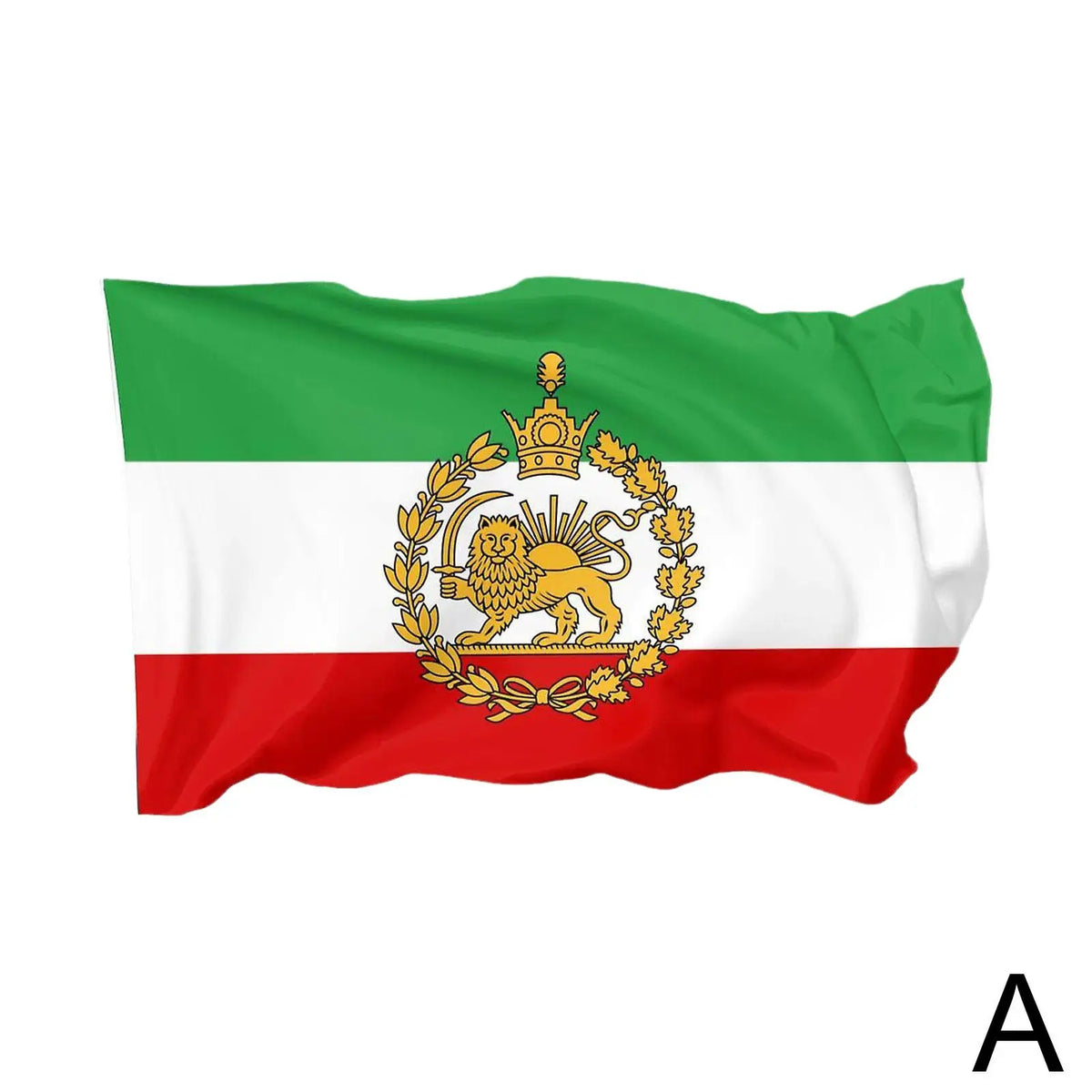3x5 FT Iran Lion & Sun Historic Flag | Double-Printed Polyester Decorative Flag QXL A