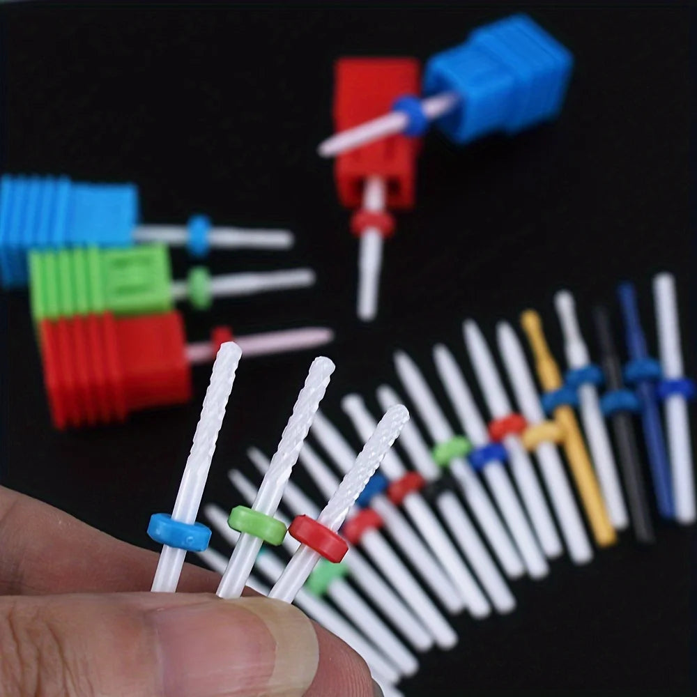 Ceramic Nail Drill Bit | Manicure & Pedicure Milling Cutter Nail Drill Bit QXL