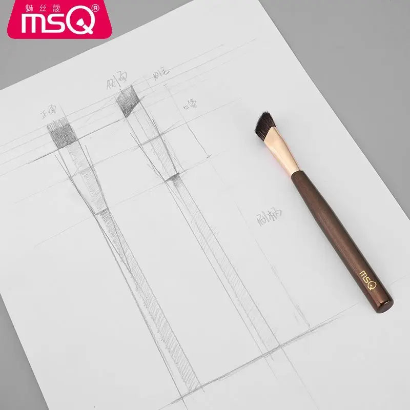 Square Eyebrow Brush – Powder, Sculpting & Hairline Brow Tool Eyebrow Makeup Brush QXL