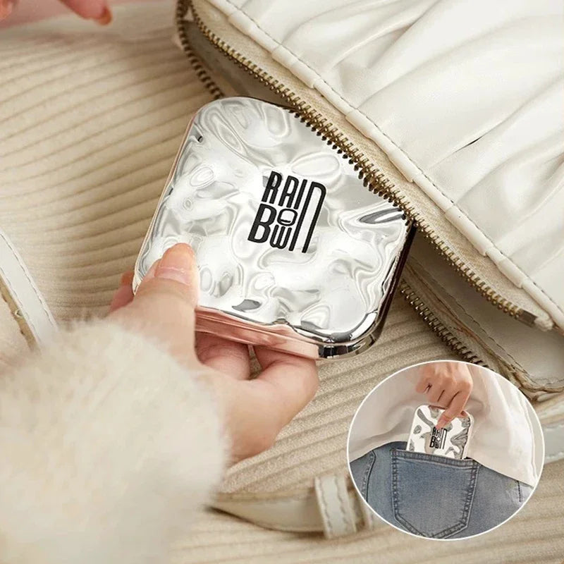 LED Folding Makeup Mirror 5X Magnifying Portable Travel Mirror LED Makeup Mirror QXL