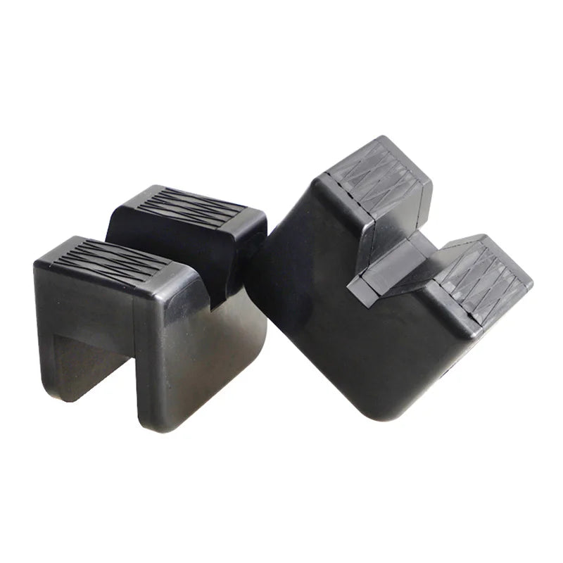 2-Pack Slotted Car Jack Rubber Pads | 3-Ton Universal Adapter Jack Stand Pad QXL