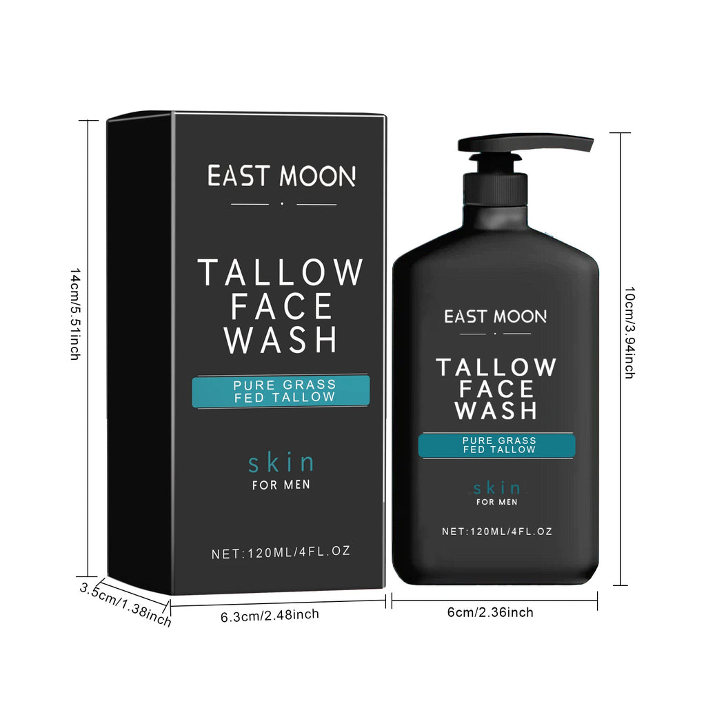 Eelhoe Tallow Men's Facial Cleanser | Deep Pore Cleanse 120ml Facial Cleanser QXL 1PCS