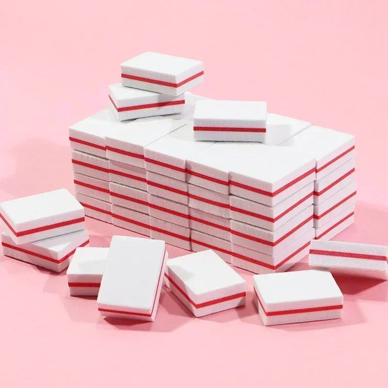 50/100-Pack Mini Nail Buffer Blocks | Manicure & Pedicure Files Nail Buffer Blocks QXL
