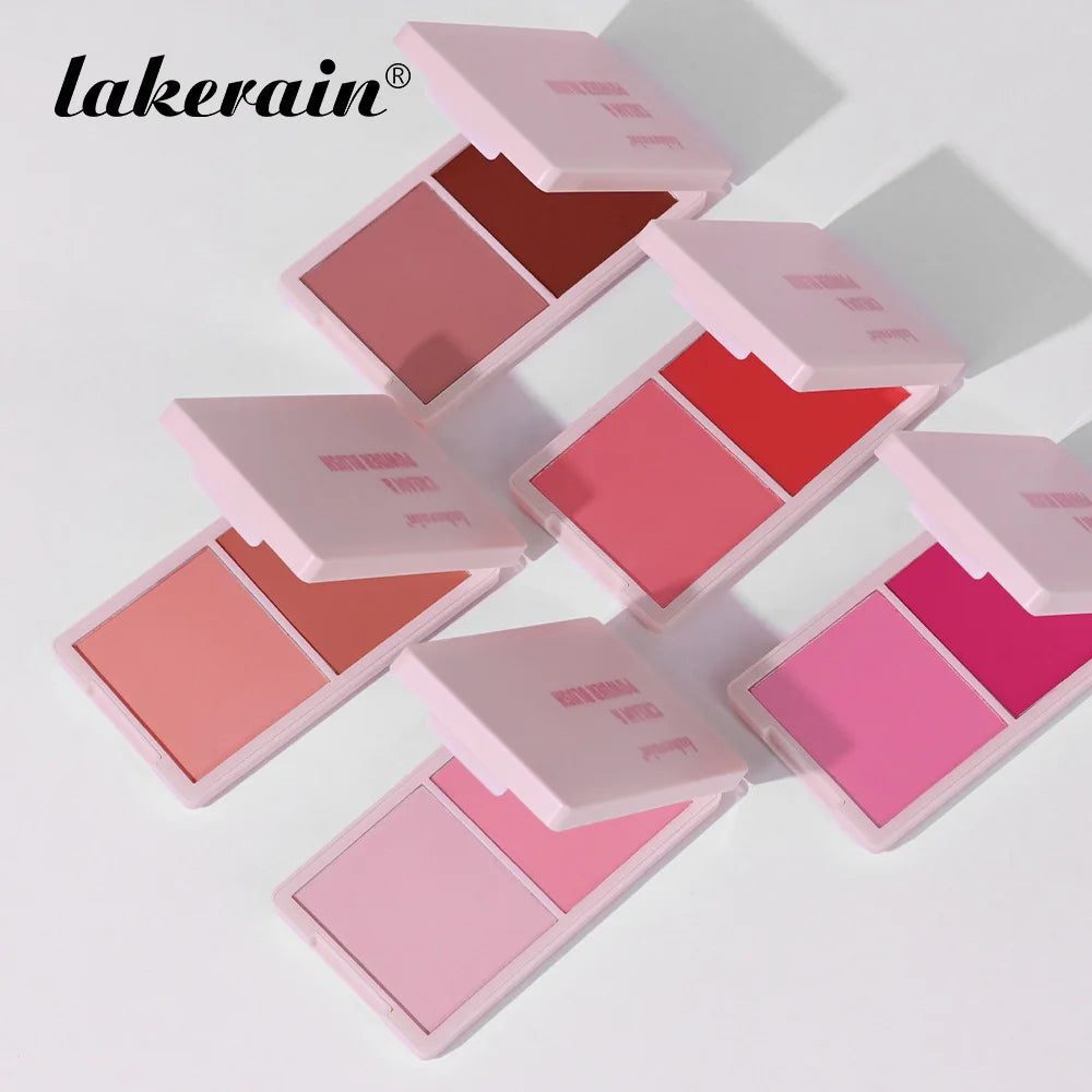 2-in-1 Cream & Powder Blush | Matte, 5 Shades, Waterproof Cream Powder Blush QXL