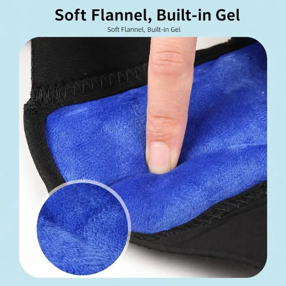 Reusable Heel & Ankle Gel Ice Pack Wrap | Hot & Cold Therapy Gel Ice Pack Wrap QXL